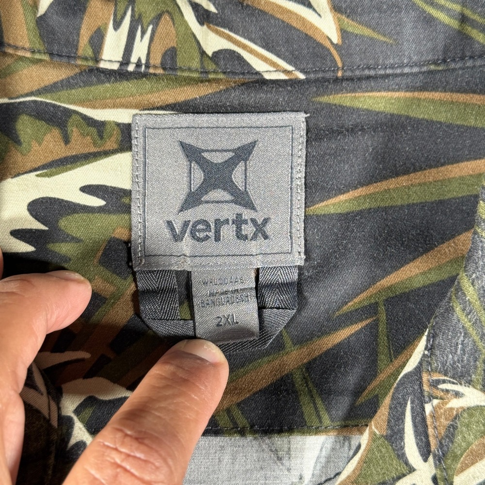 Vertx Mens Assaulter Tactical Short Sleeve Shirt 2XL Tropical Camo VTX1510 - Picture 2 of 8